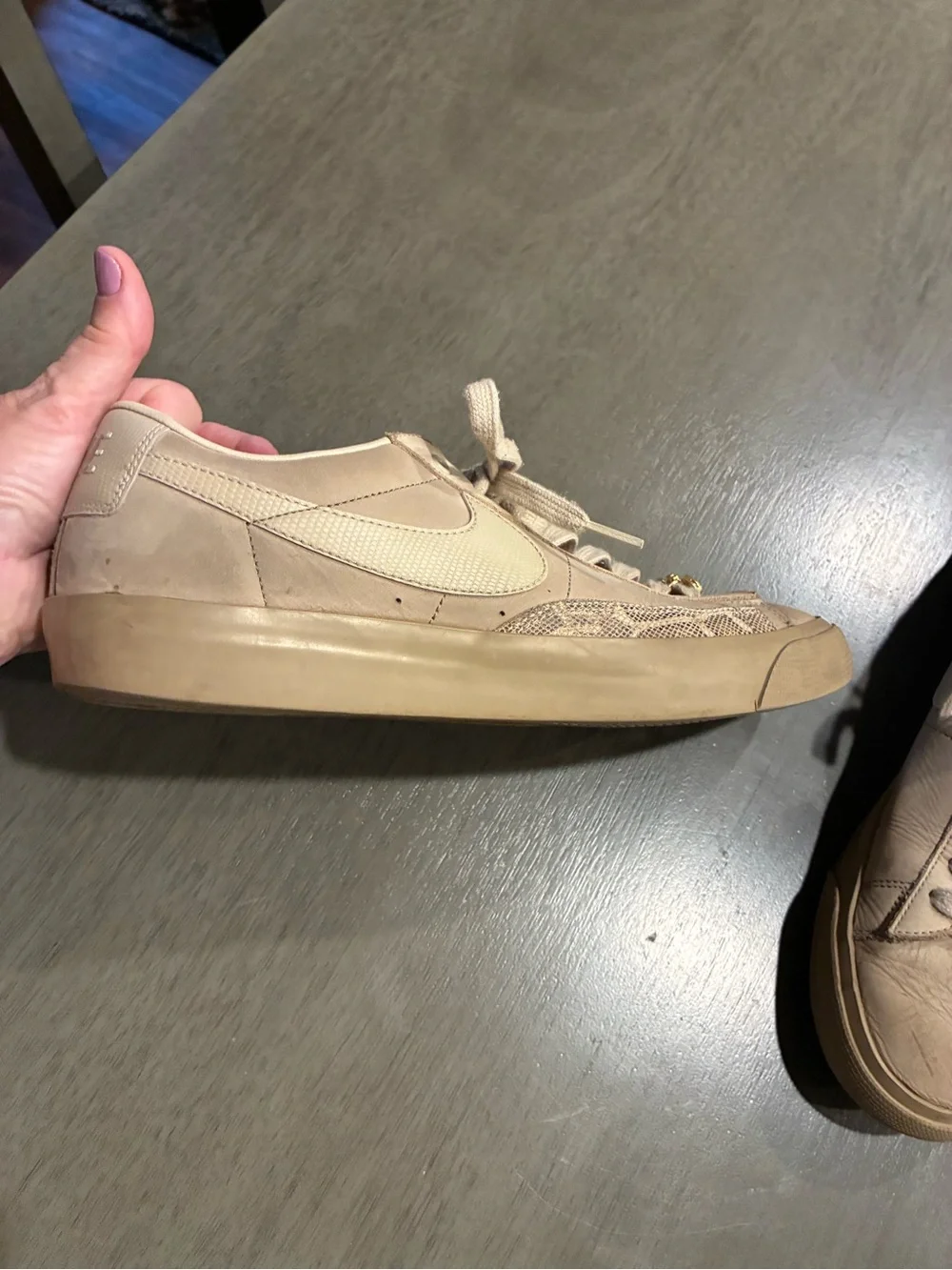 Nike SB mens Low-Top Sneakers in Light Beige